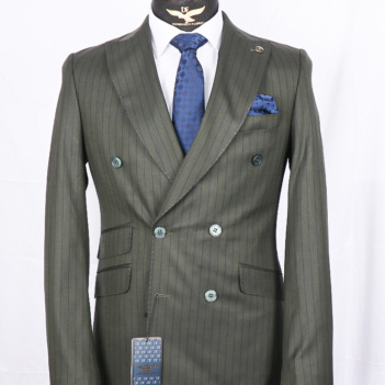 Double-breasted Suit striped