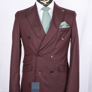 Double-breasted Suit striped