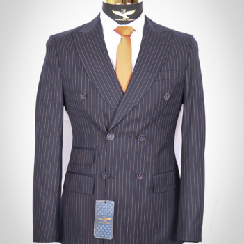 Double-breasted Suit striped