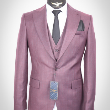 Three-piece Suit Purple