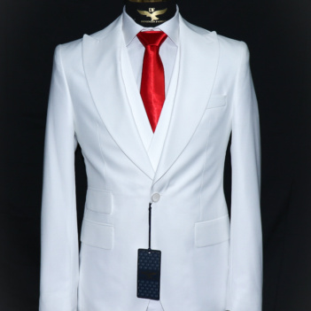 Three-piece Suit White
