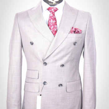 Double Breasted Suit Gray
