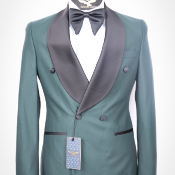 Double-Breasted Tuxedo Green